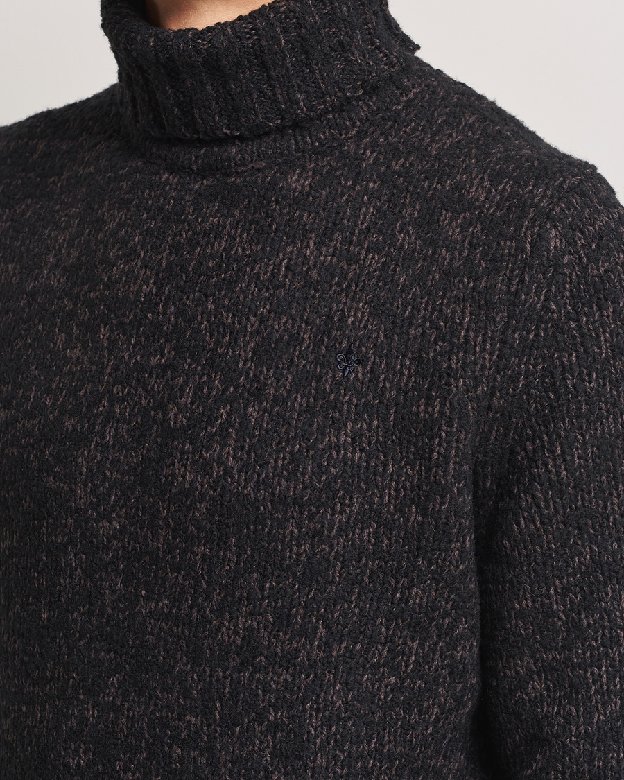 Herre | Gensere | Morris | Herbert Heavy Knitted Rollneck Brown
