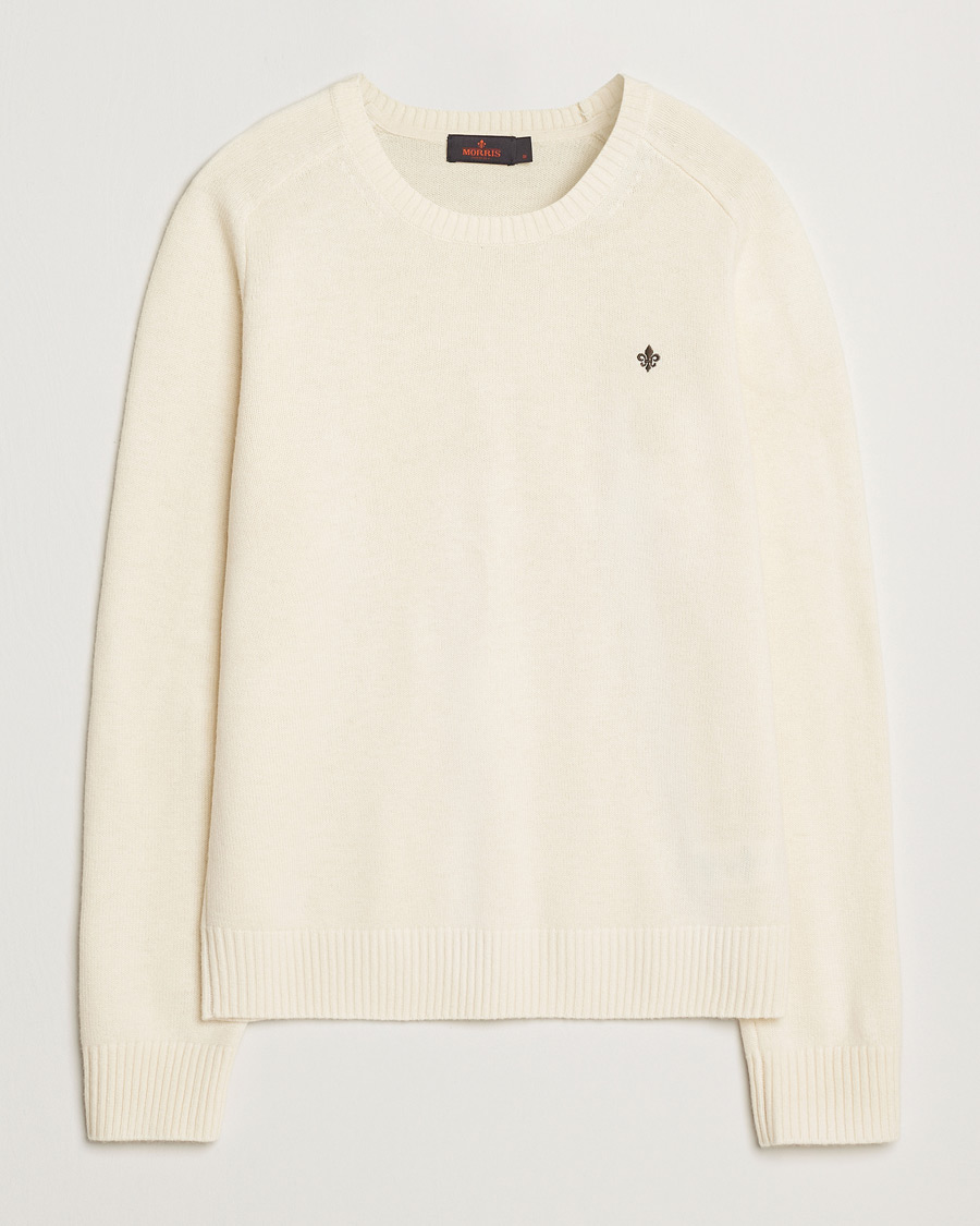 Herre | Gensere | Morris | Hertford Merino Crew Neck Off White