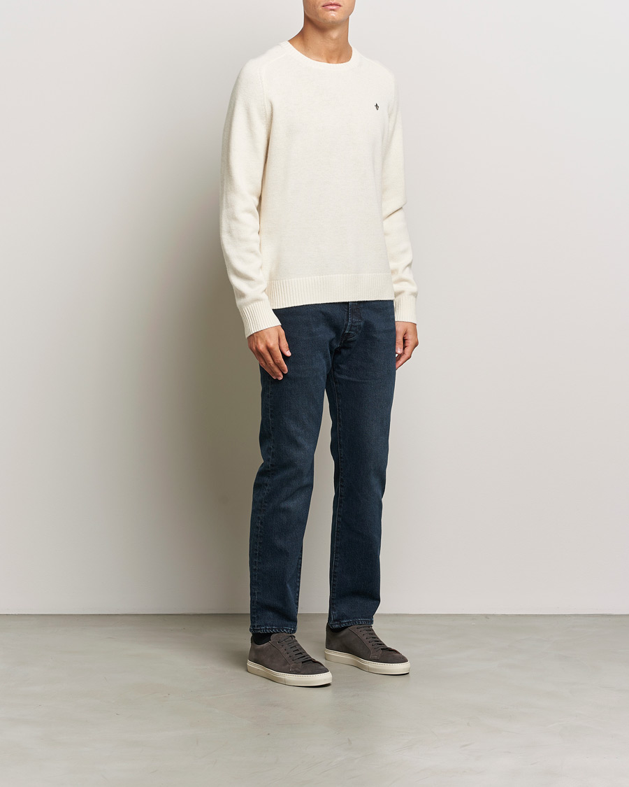 Herre | Gensere | Morris | Hertford Merino Crew Neck Off White