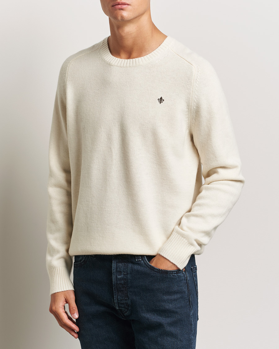 Herre | Gensere | Morris | Hertford Merino Crew Neck Off White