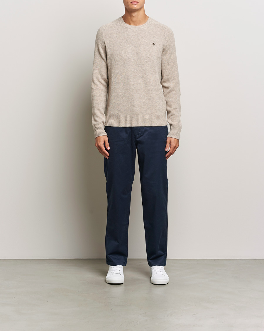 Herre | Gensere | Morris | Hertford Merino Crew Neck Khaki
