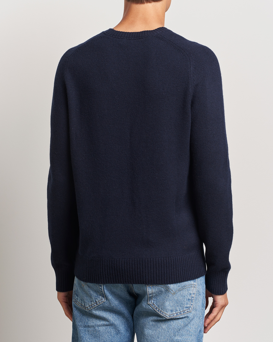 Herre | Gensere | Morris | Hertford Merino Crew Neck Navy