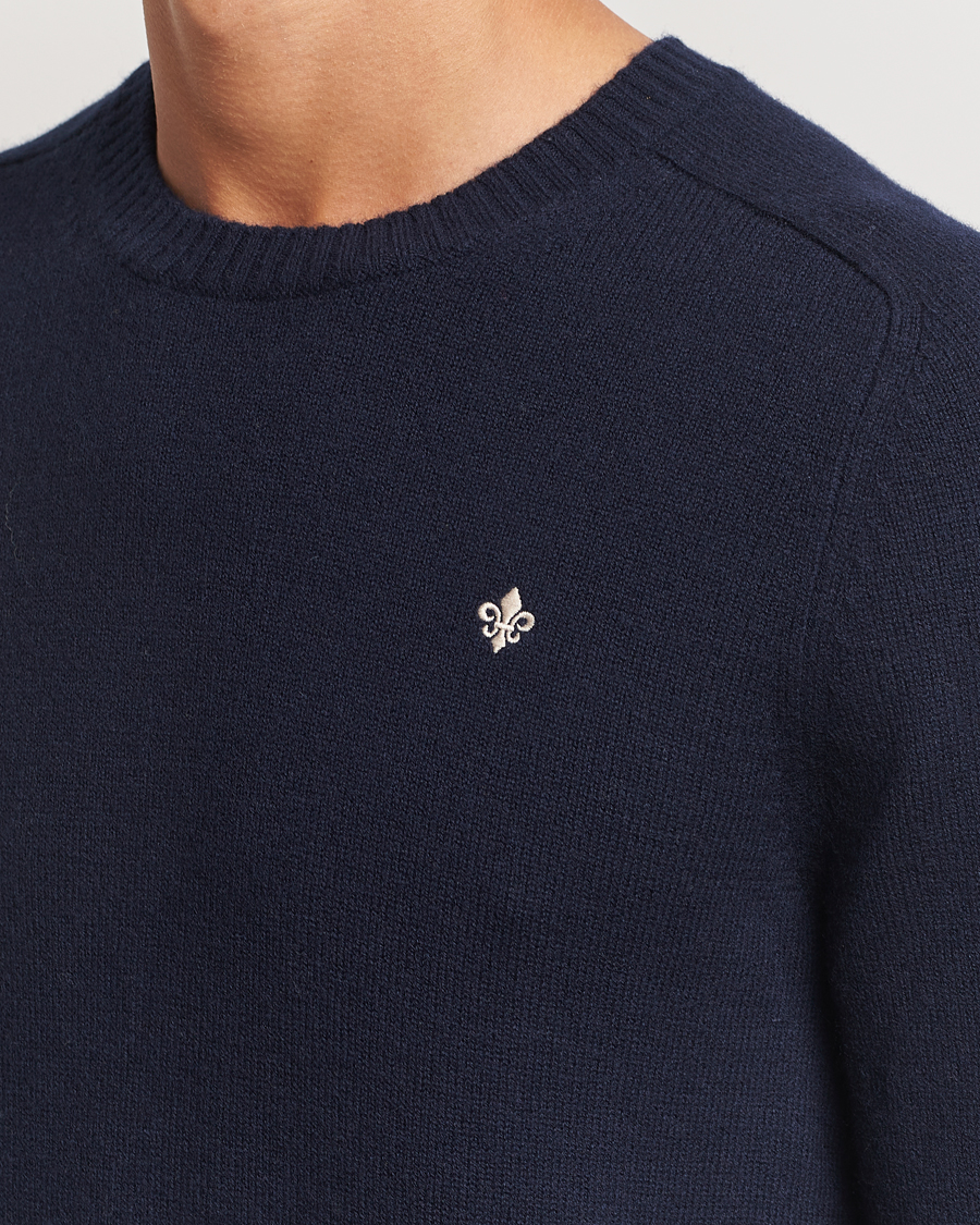 Herre | Gensere | Morris | Hertford Merino Crew Neck Navy