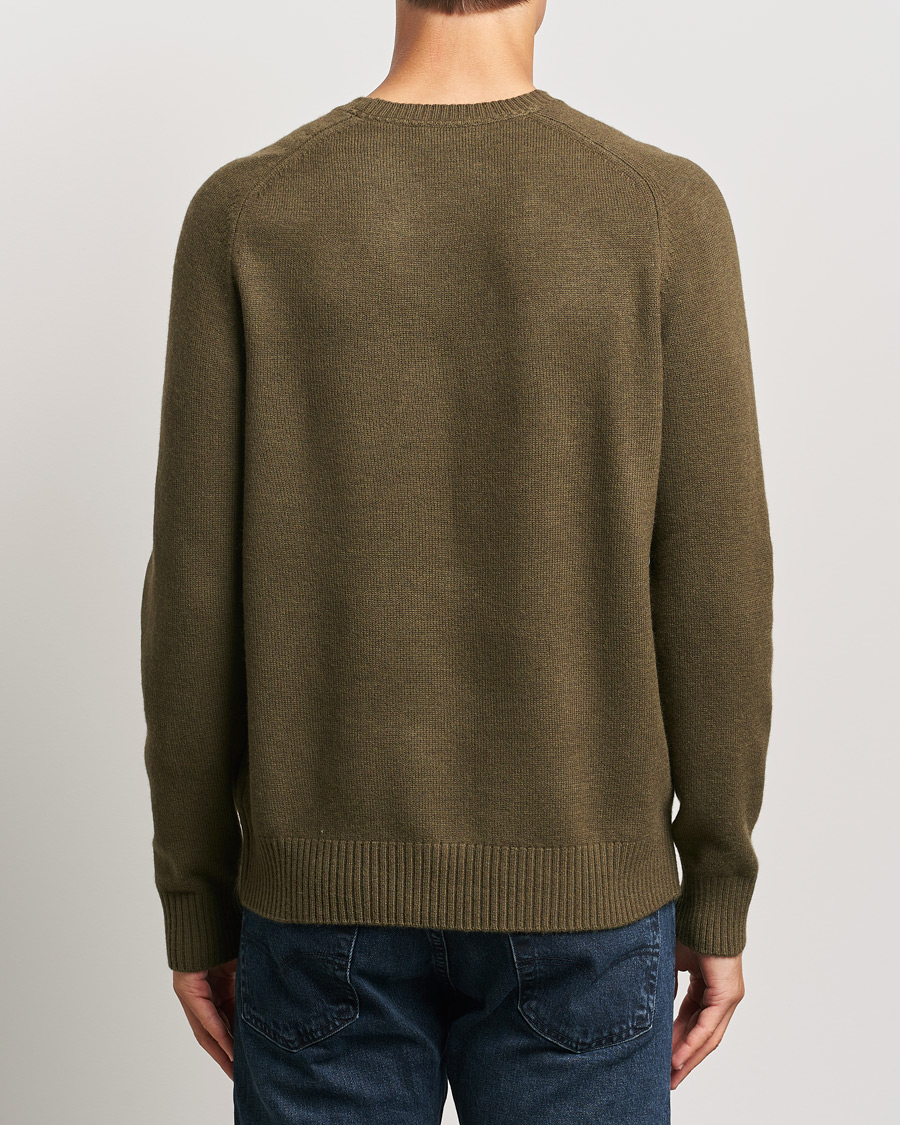 Herre | Gensere | Morris | Hertford Merino Crew Neck Olive