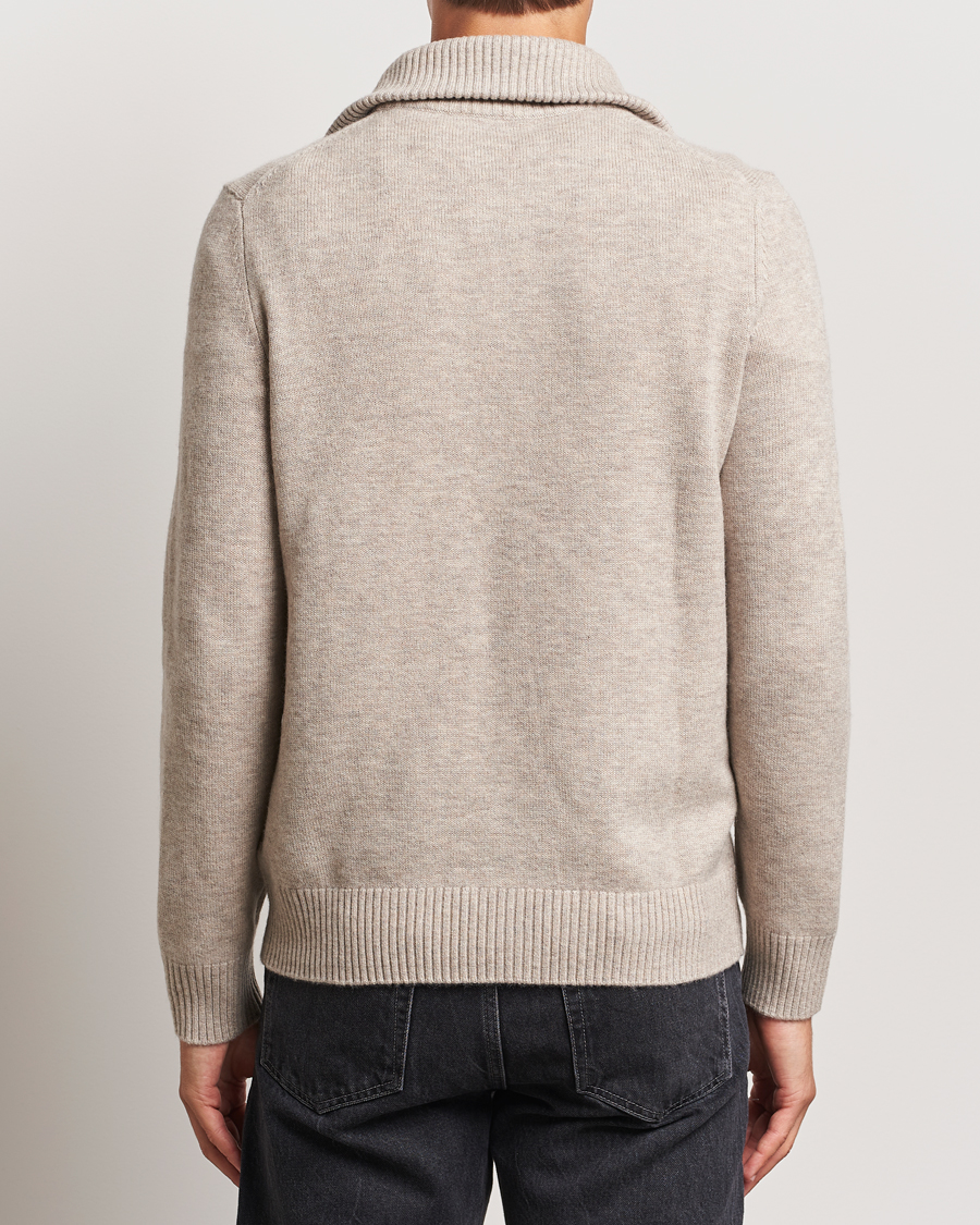 Herre | Gensere | Morris | Hertford Merino Half Zip Khaki