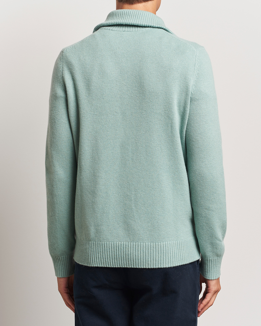 Herre | Gensere | Morris | Hertford Merino Half Zip Green