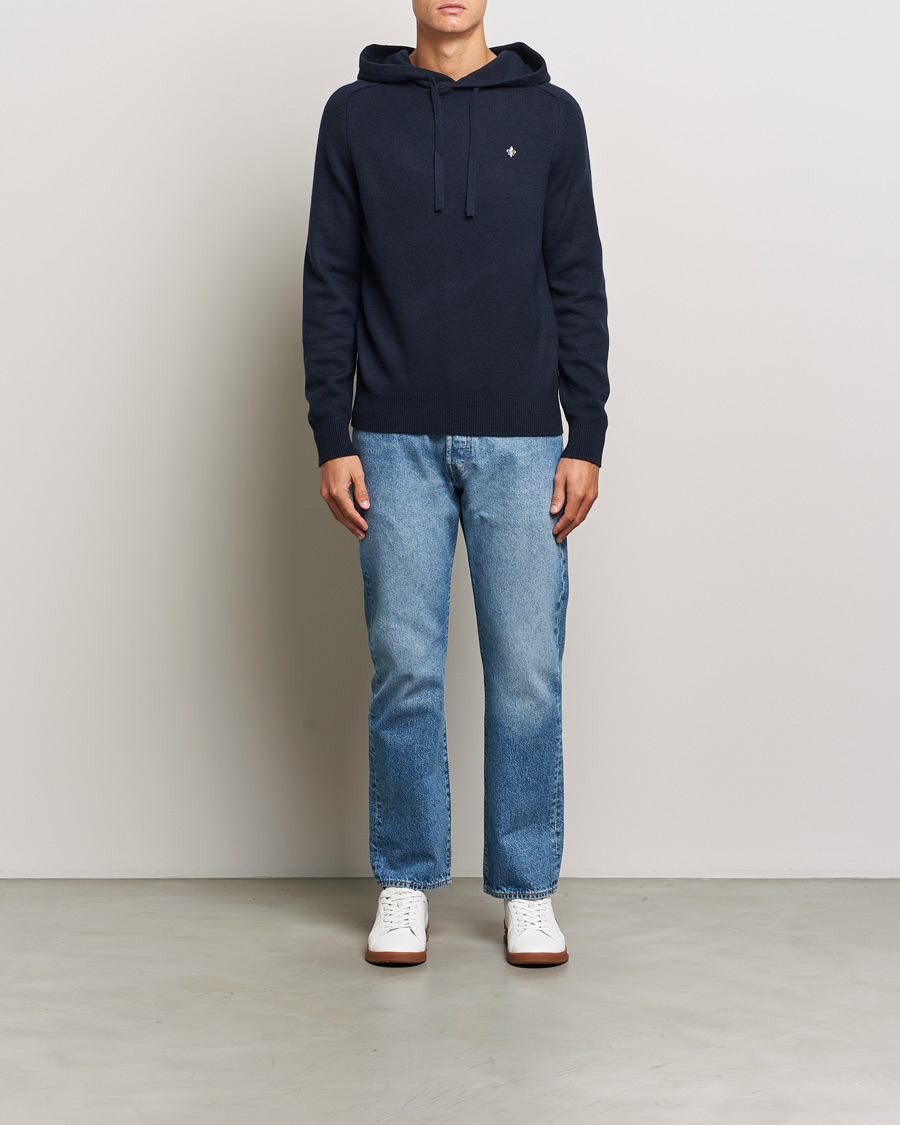 Herre | Gensere | Morris | Hertford Merino Hoodie Navy