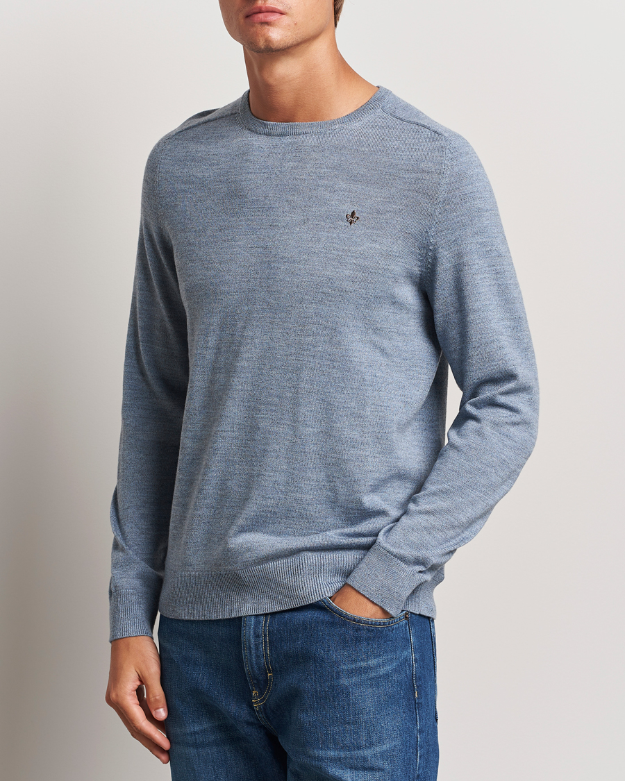 Herre | Gensere | Morris | Merino O-neck Light Blue