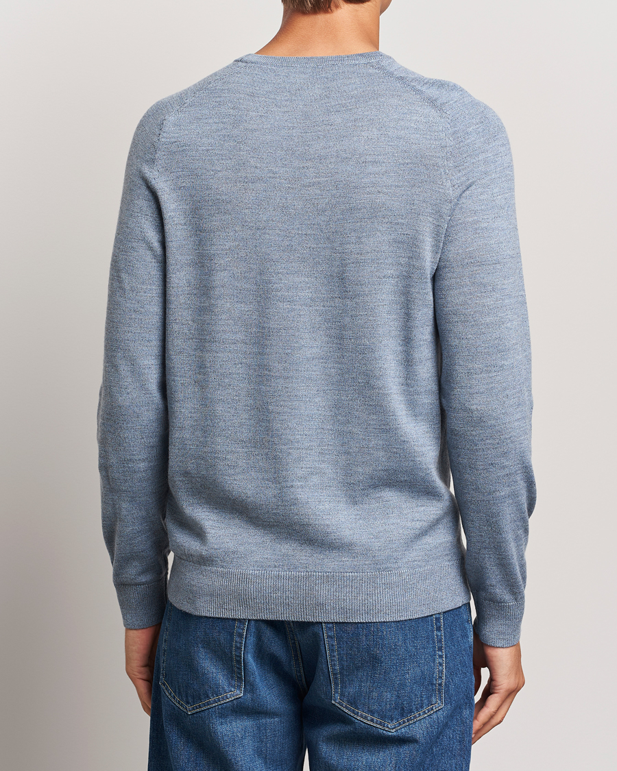 Herre | Gensere | Morris | Merino O-neck Light Blue