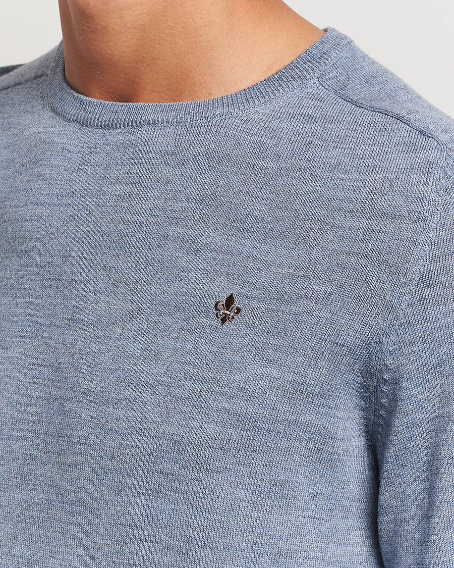 Herre | Gensere | Morris | Merino O-neck Light Blue