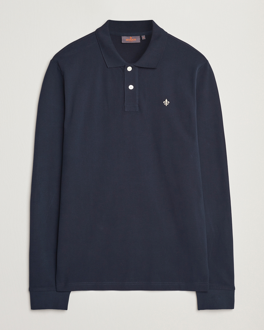 Herre | Gensere | Morris | Camden Long Sleeve Polo Blue