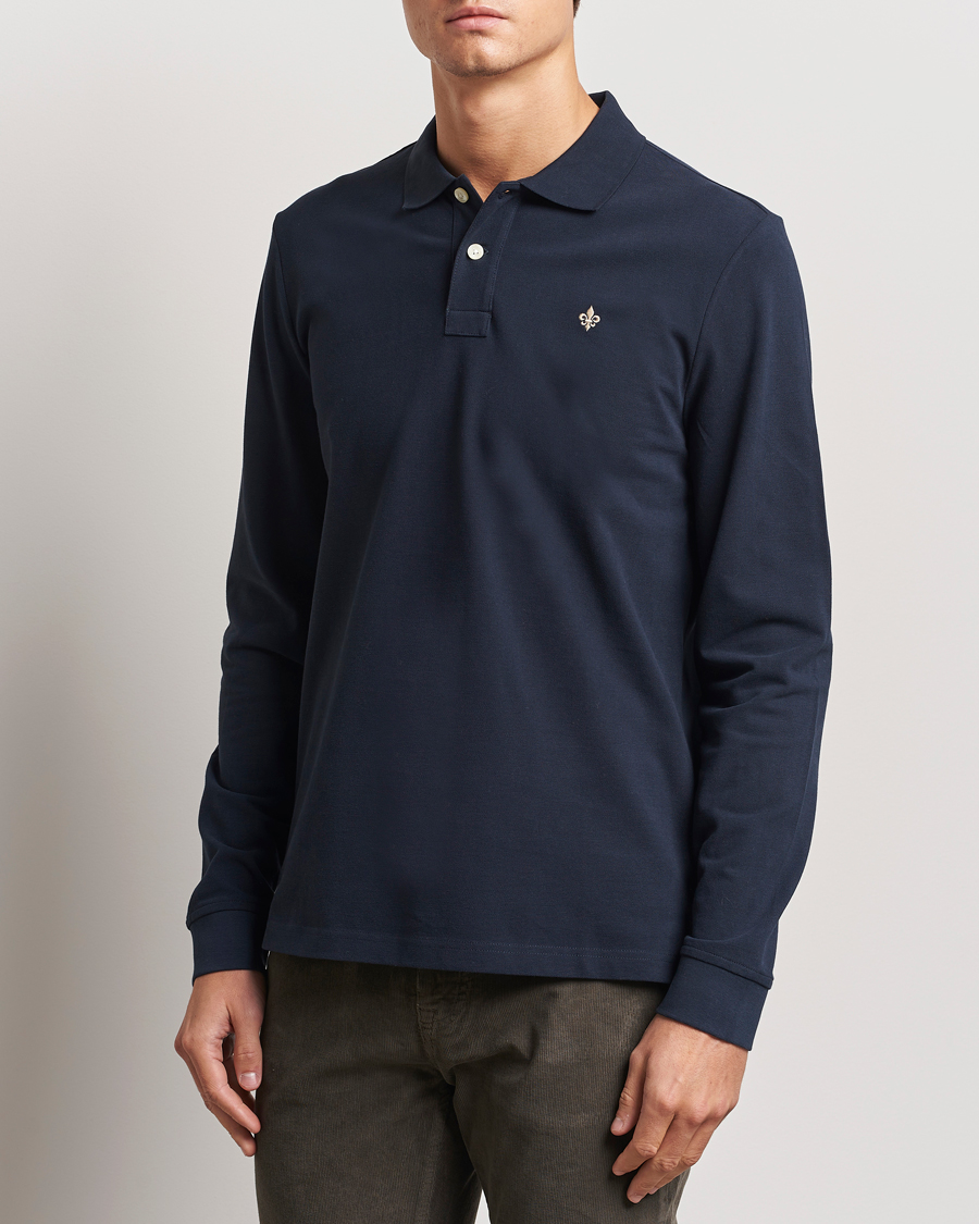 Herre | Gensere | Morris | Camden Long Sleeve Polo Blue