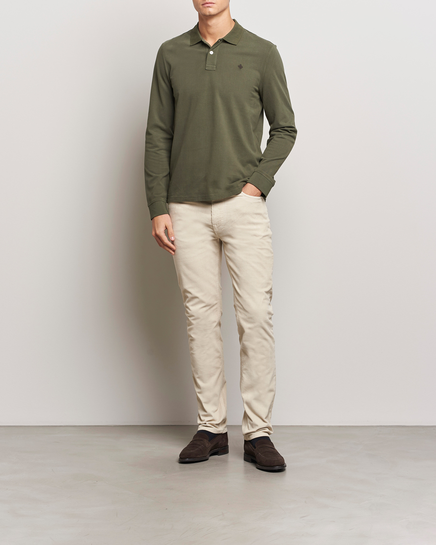 Herre | Gensere | Morris | Camden Long Sleeve Polo Olive