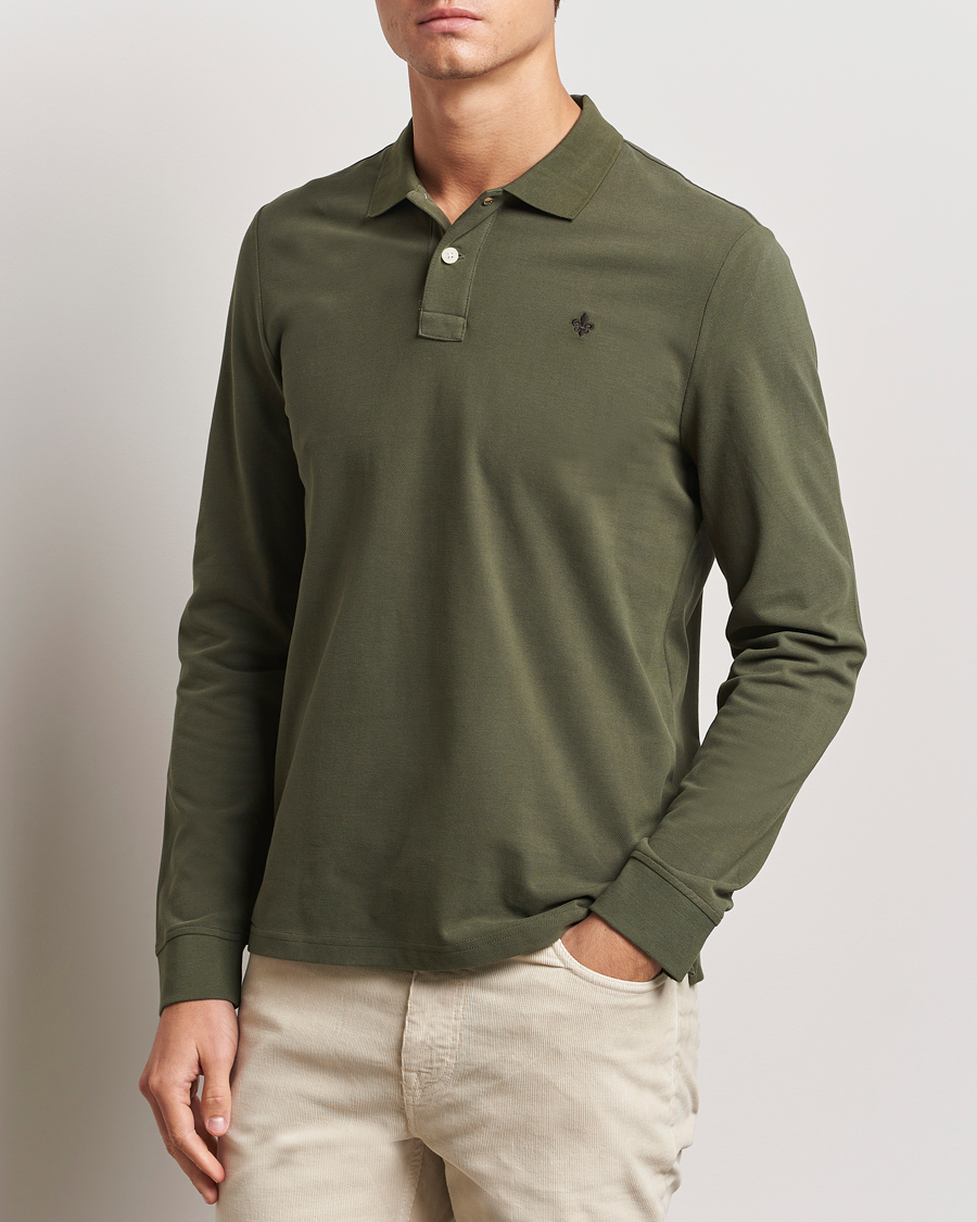 Herre | Gensere | Morris | Camden Long Sleeve Polo Olive