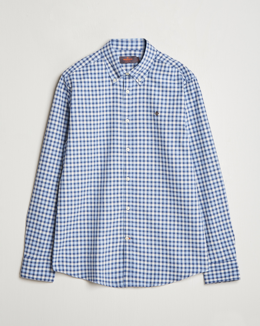 Herre | Skjorter | Morris | Watts Check Flannel Shirt Blue