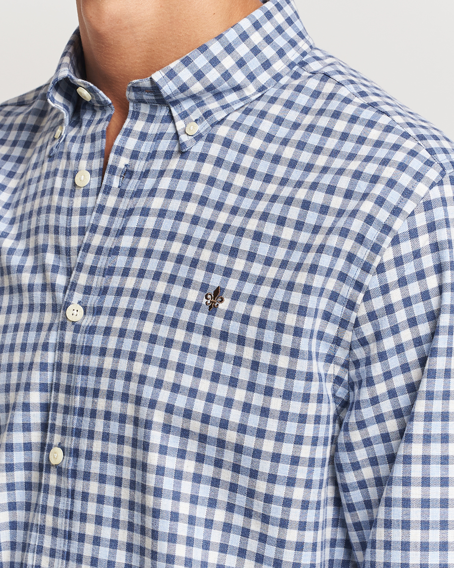Herre | Skjorter | Morris | Watts Check Flannel Shirt Blue
