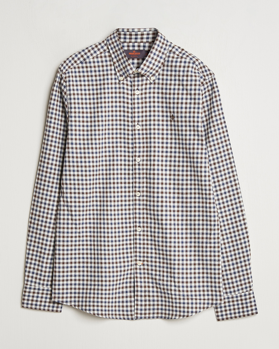 Herre | Skjorter | Morris | Watts Check Flannel Shirt Brown
