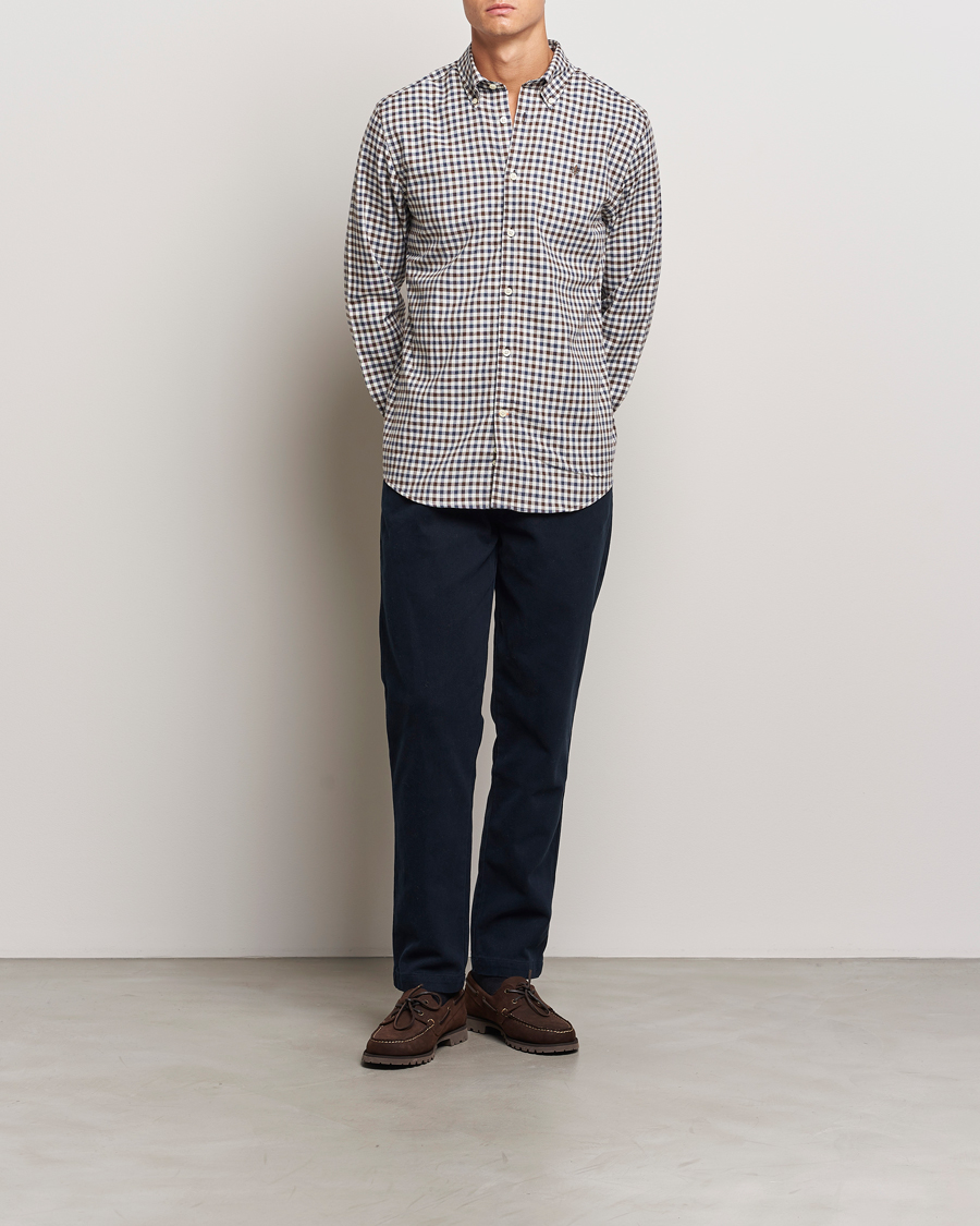 Herre | Skjorter | Morris | Watts Check Flannel Shirt Brown