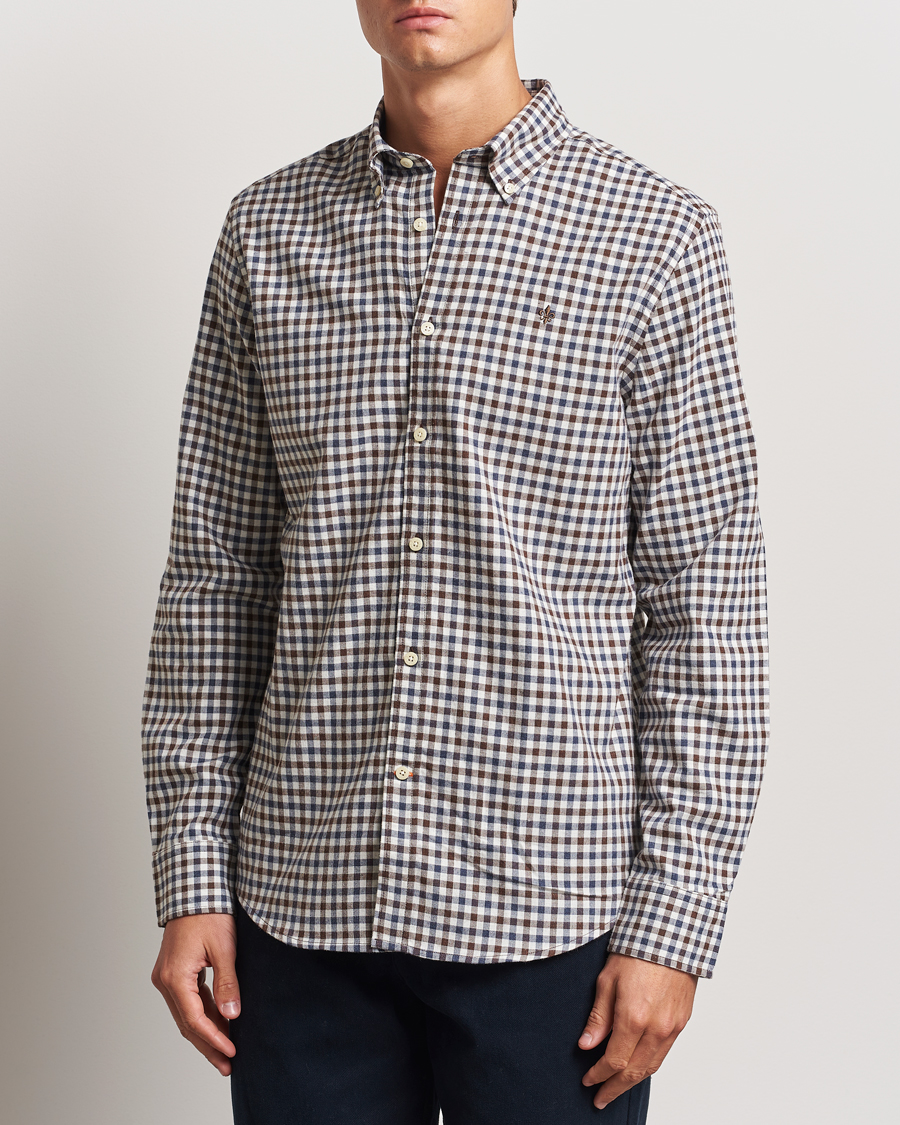 Herre | Skjorter | Morris | Watts Check Flannel Shirt Brown