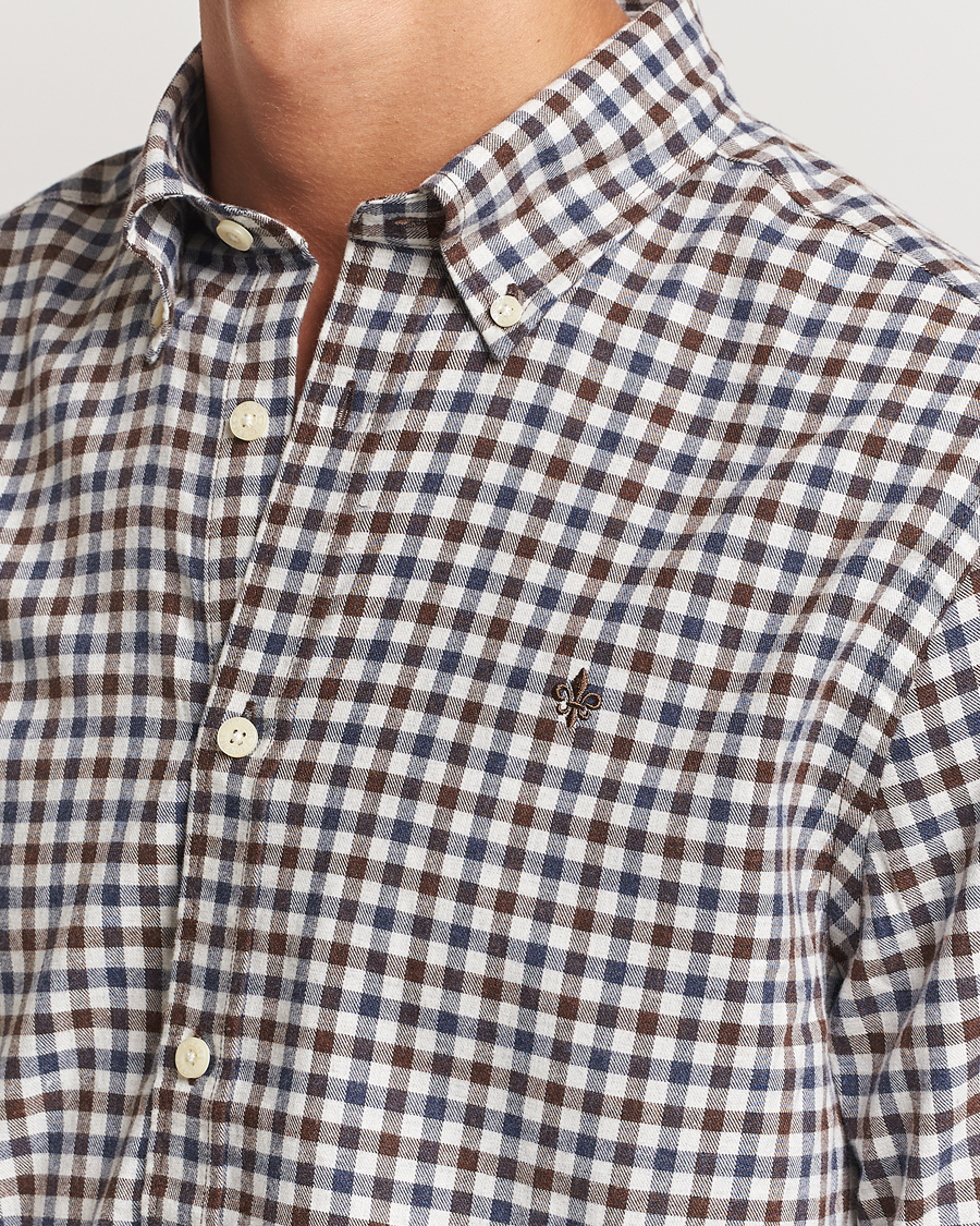 Herre | Skjorter | Morris | Watts Check Flannel Shirt Brown