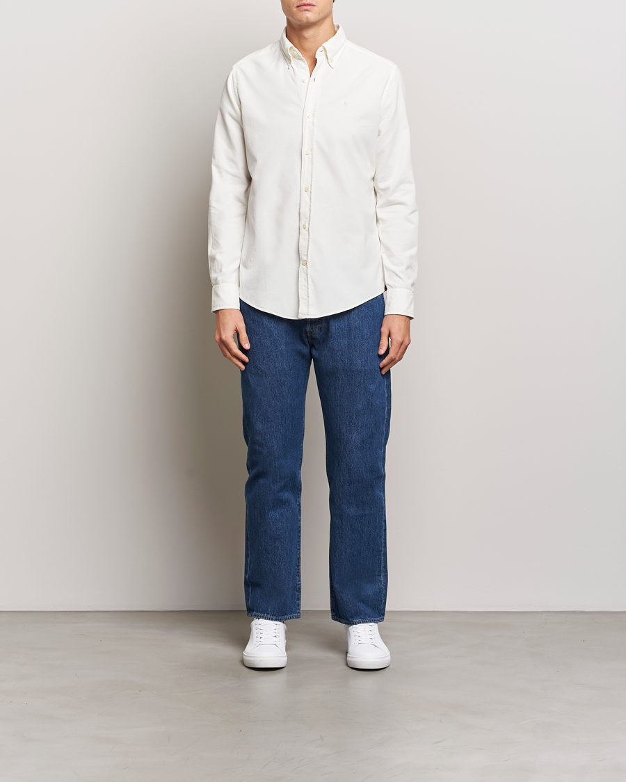 Herre | Skjorter | Morris | Douglas Corduroy Shirt Off White