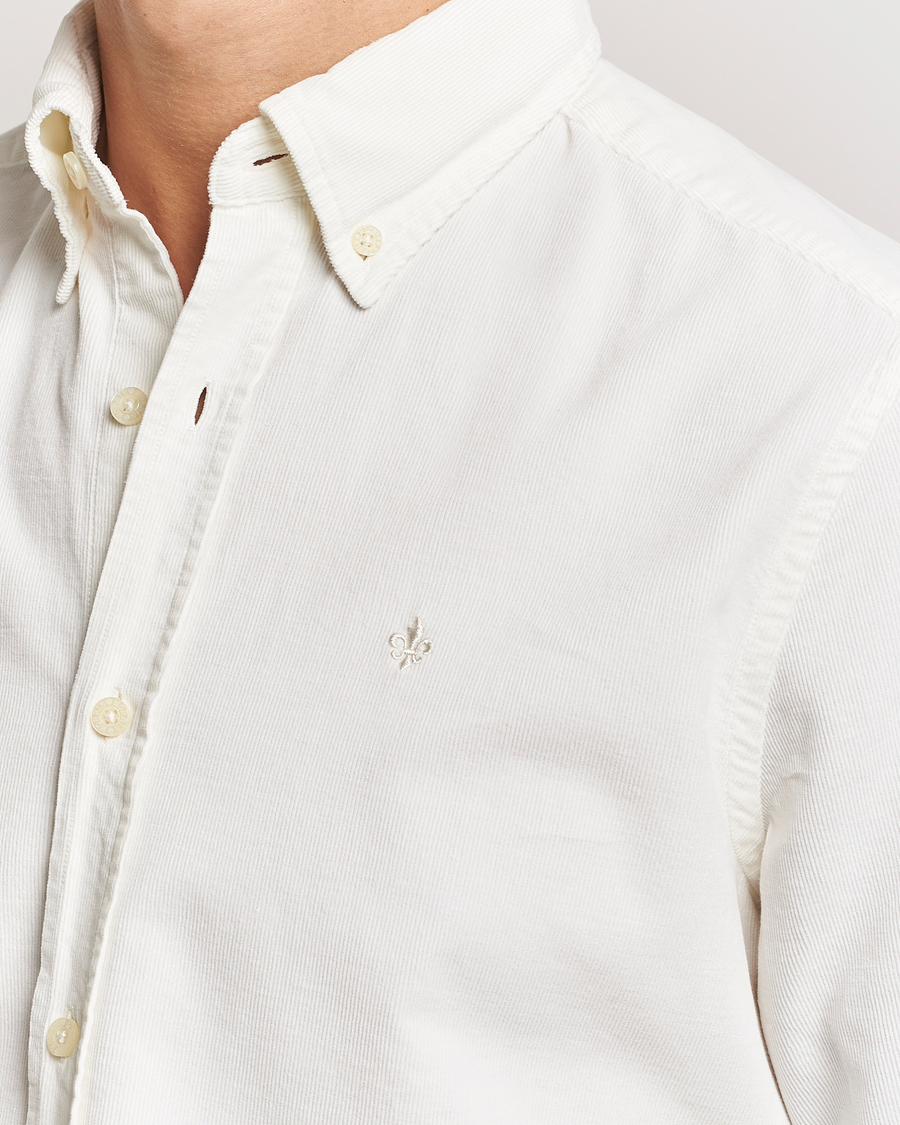 Herre | Skjorter | Morris | Douglas Corduroy Shirt Off White