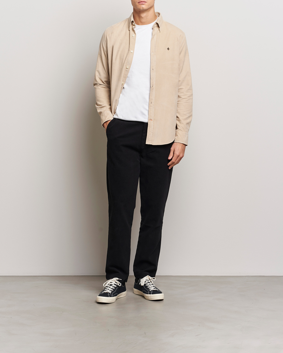 Herre | Skjorter | Morris | Douglas Corduroy Shirt Khaki