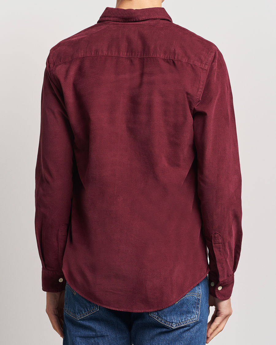Herre | Skjorter | Morris | Douglas Corduroy Shirt Wine Red