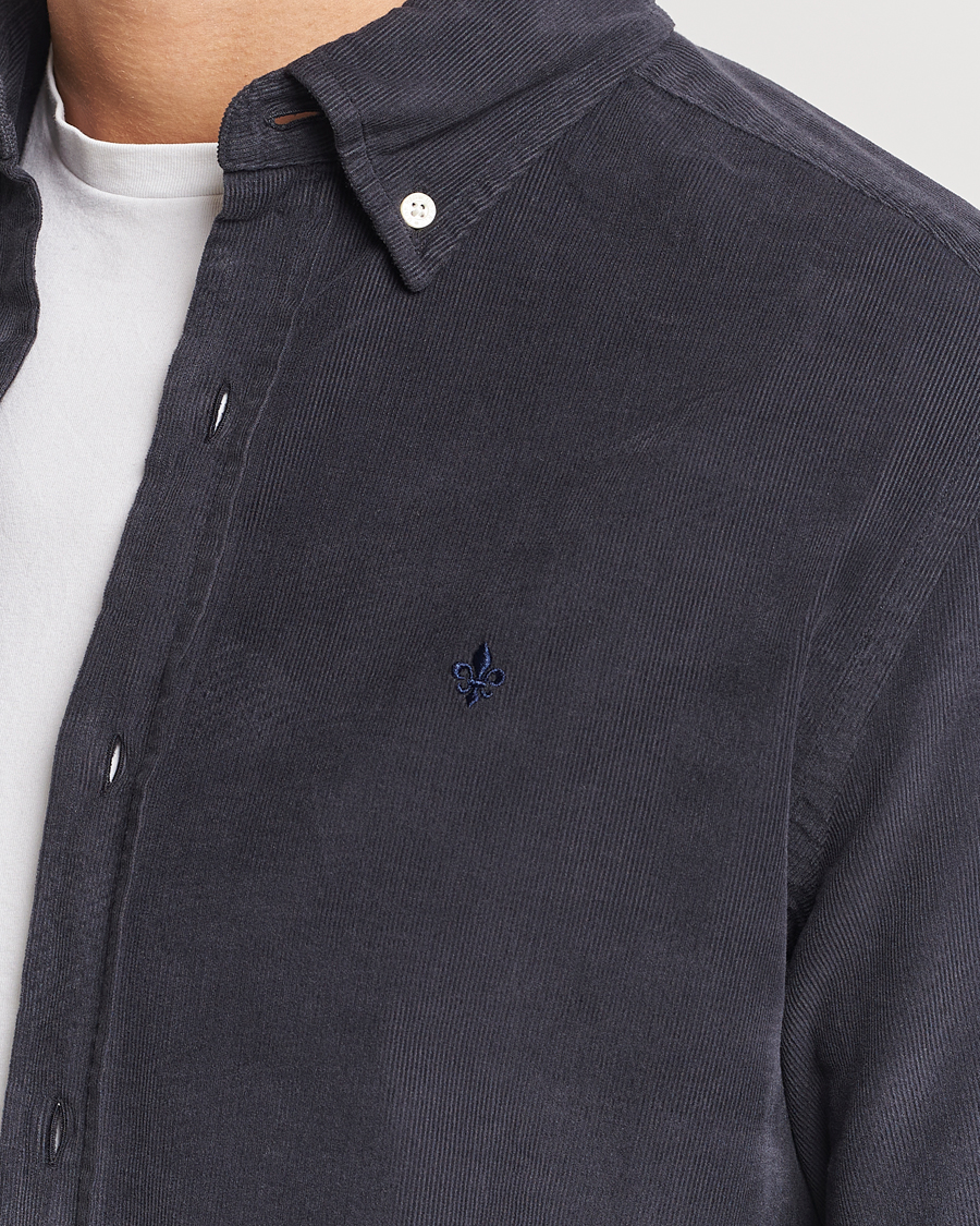 Herre | Skjorter | Morris | Douglas Corduroy Shirt Navy