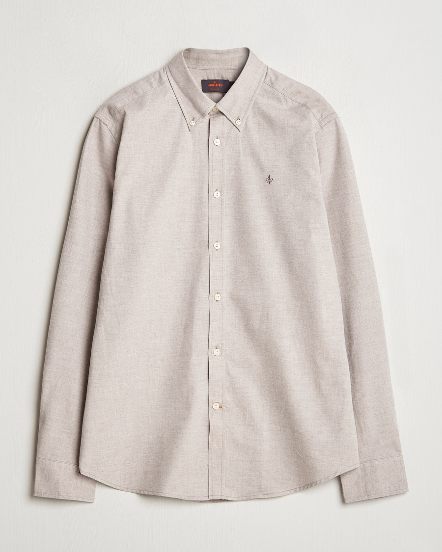 Herre | Skjorter | Morris | Watts Flannel Shirt Khaki