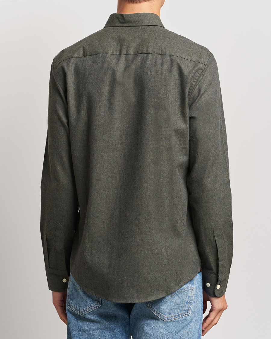 Herre | Skjorter | Morris | Watts Flannel Shirt Olive