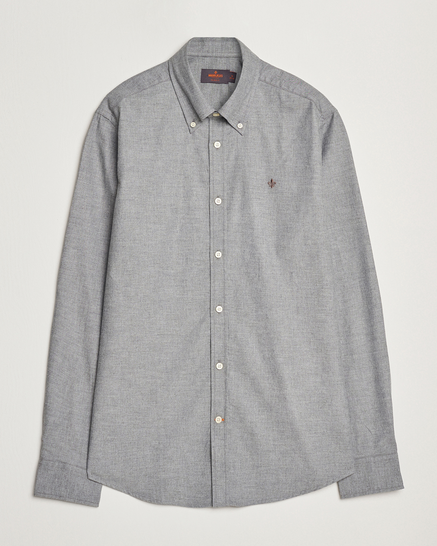 Herre | Skjorter | Morris | Watts Flannel Shirt Grey