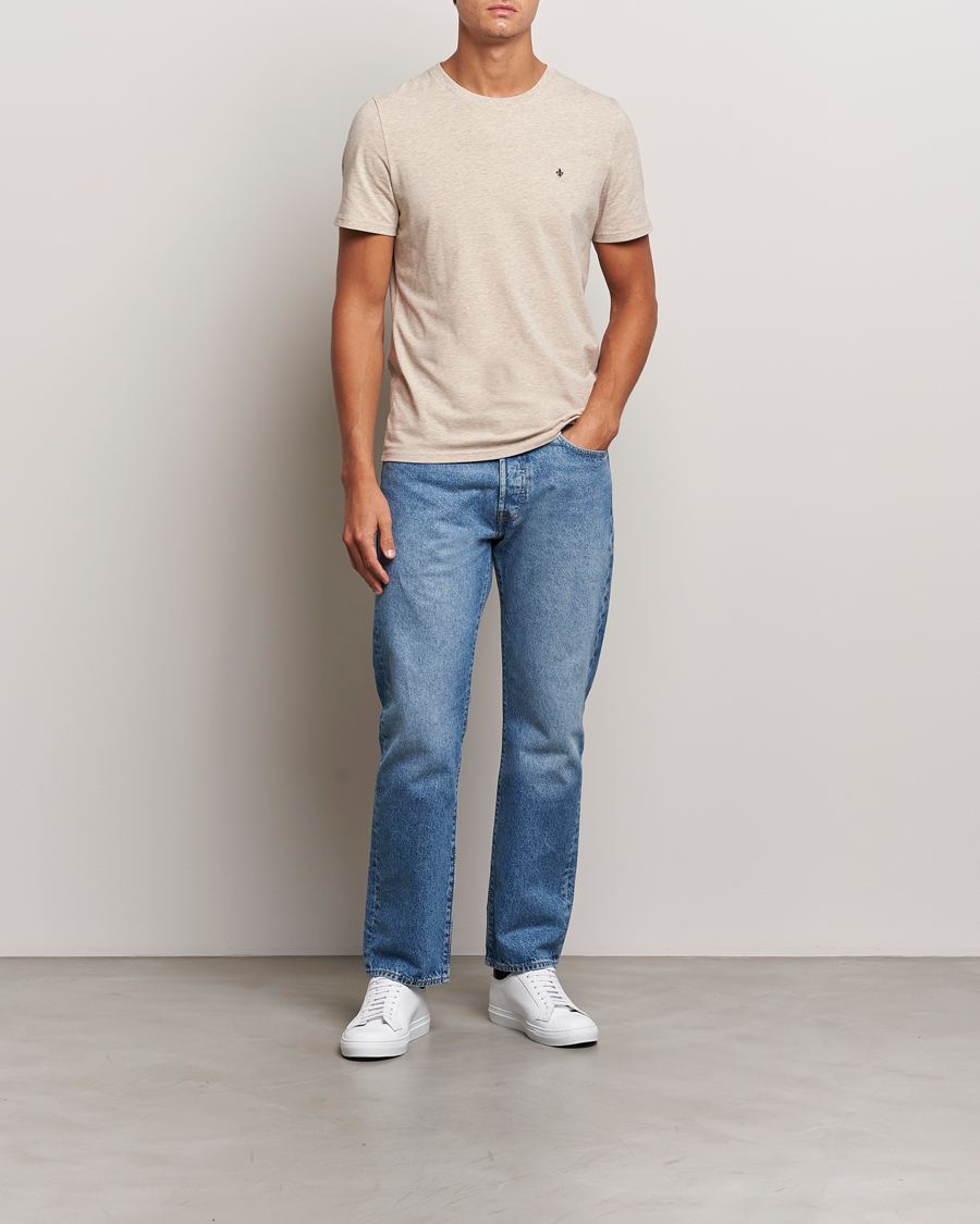 Herre | T-Shirts | Morris | James Crew Neck Tee Khaki