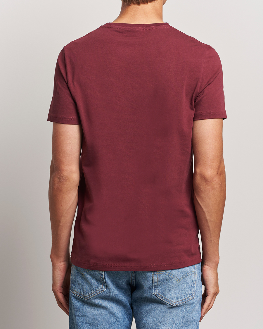 Herre | T-Shirts | Morris | James Crew Neck Tee Wine Red