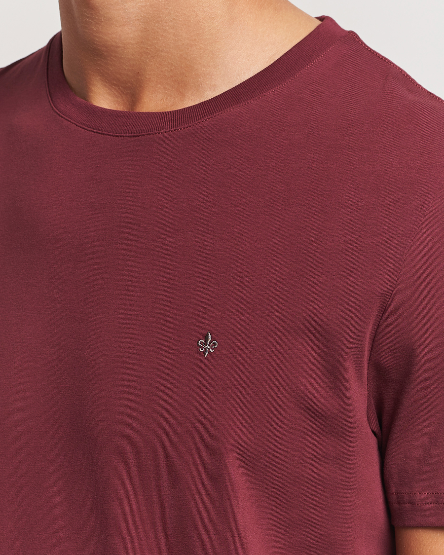 Herre | T-Shirts | Morris | James Crew Neck Tee Wine Red