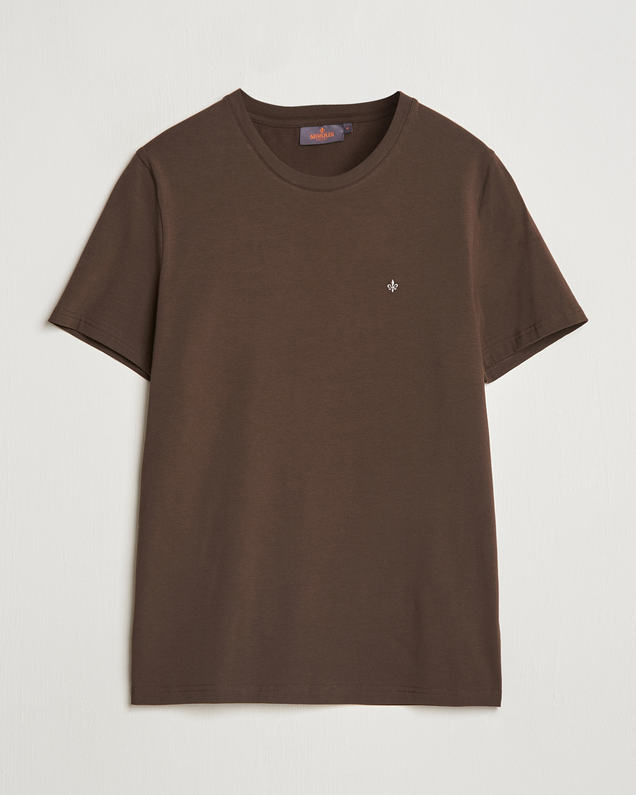 Herre | T-Shirts | Morris | James Crew Neck Tee Brown