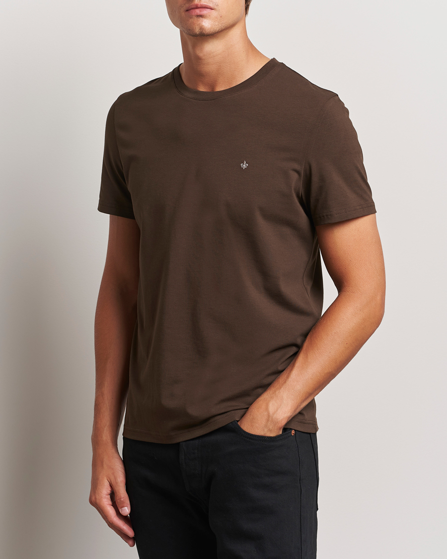 Herre | T-Shirts | Morris | James Crew Neck Tee Brown