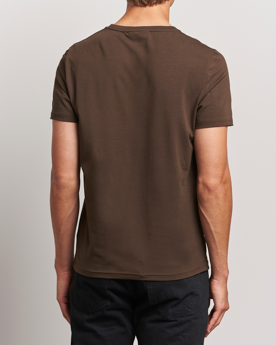 Herre | T-Shirts | Morris | James Crew Neck Tee Brown