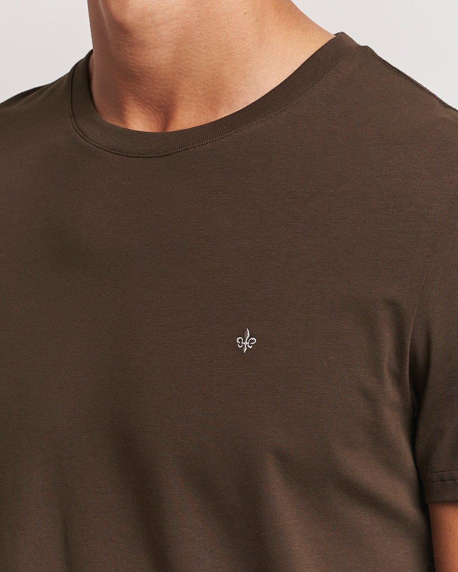Herre | T-Shirts | Morris | James Crew Neck Tee Brown