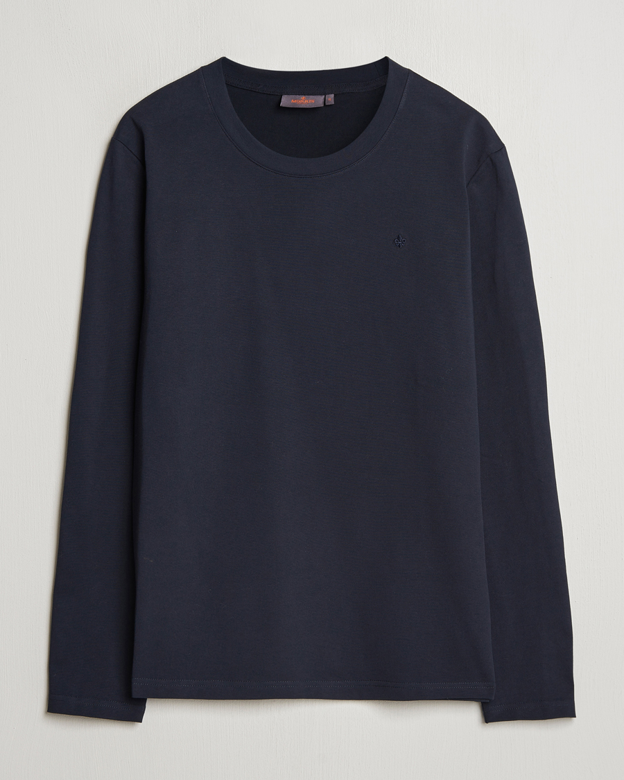 Herre | T-Shirts | Morris | Watson Long Sleeve Tee Old Blue
