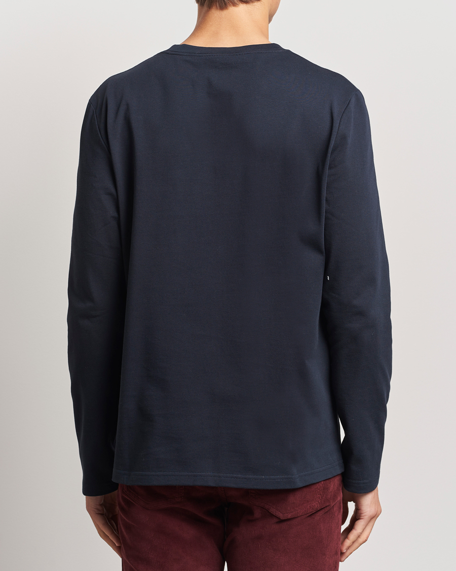 Herre | T-Shirts | Morris | Watson Long Sleeve Tee Old Blue
