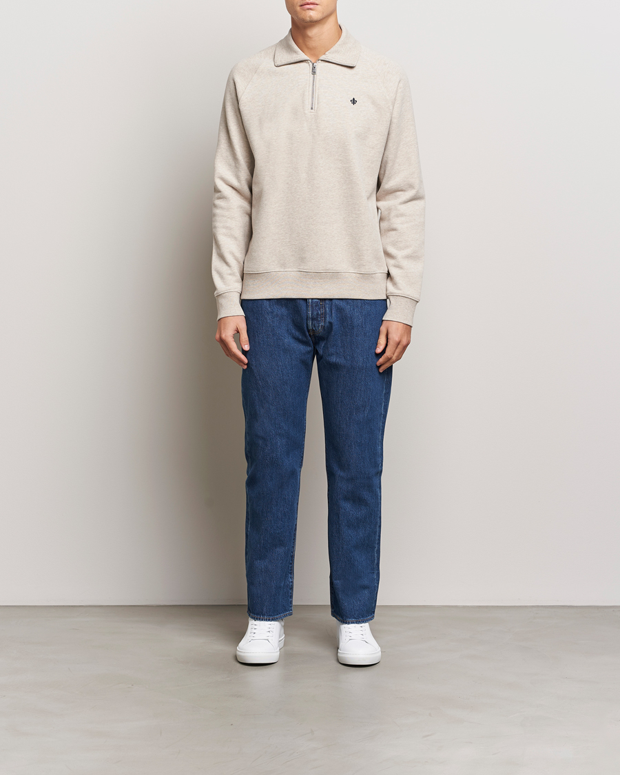Herre | Gensere | Morris | Maryon Half Zip Sweatshirt Khaki