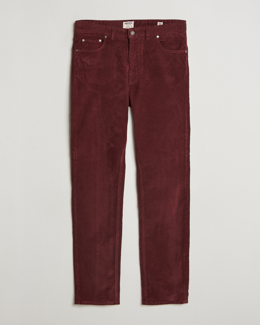 Herre | Bukser | Morris | James Corduroy 5-Pocket Pant Wine Red