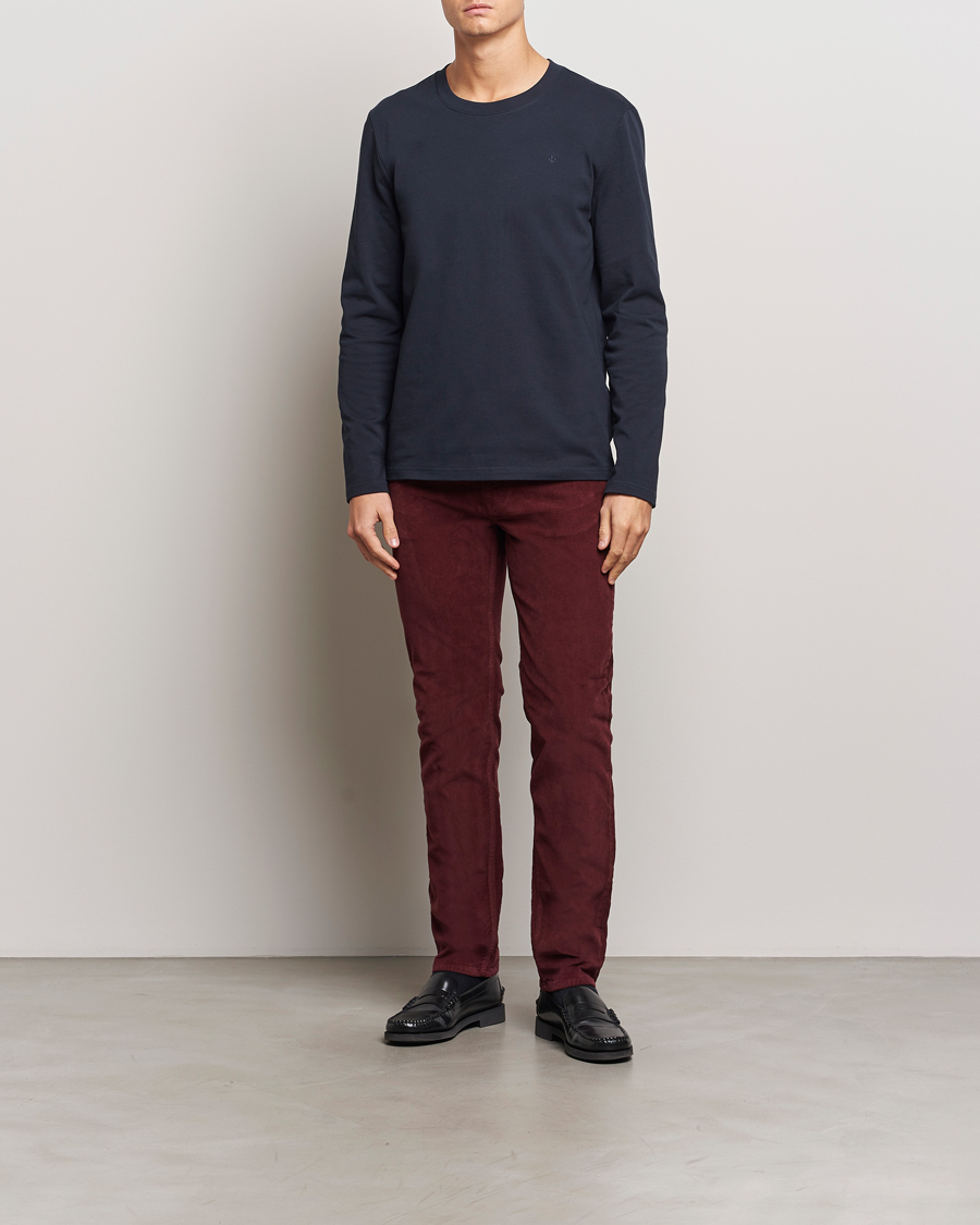 Herre | Bukser | Morris | James Corduroy 5-Pocket Pant Wine Red