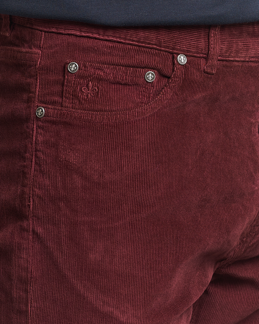 Herre | Bukser | Morris | James Corduroy 5-Pocket Pant Wine Red