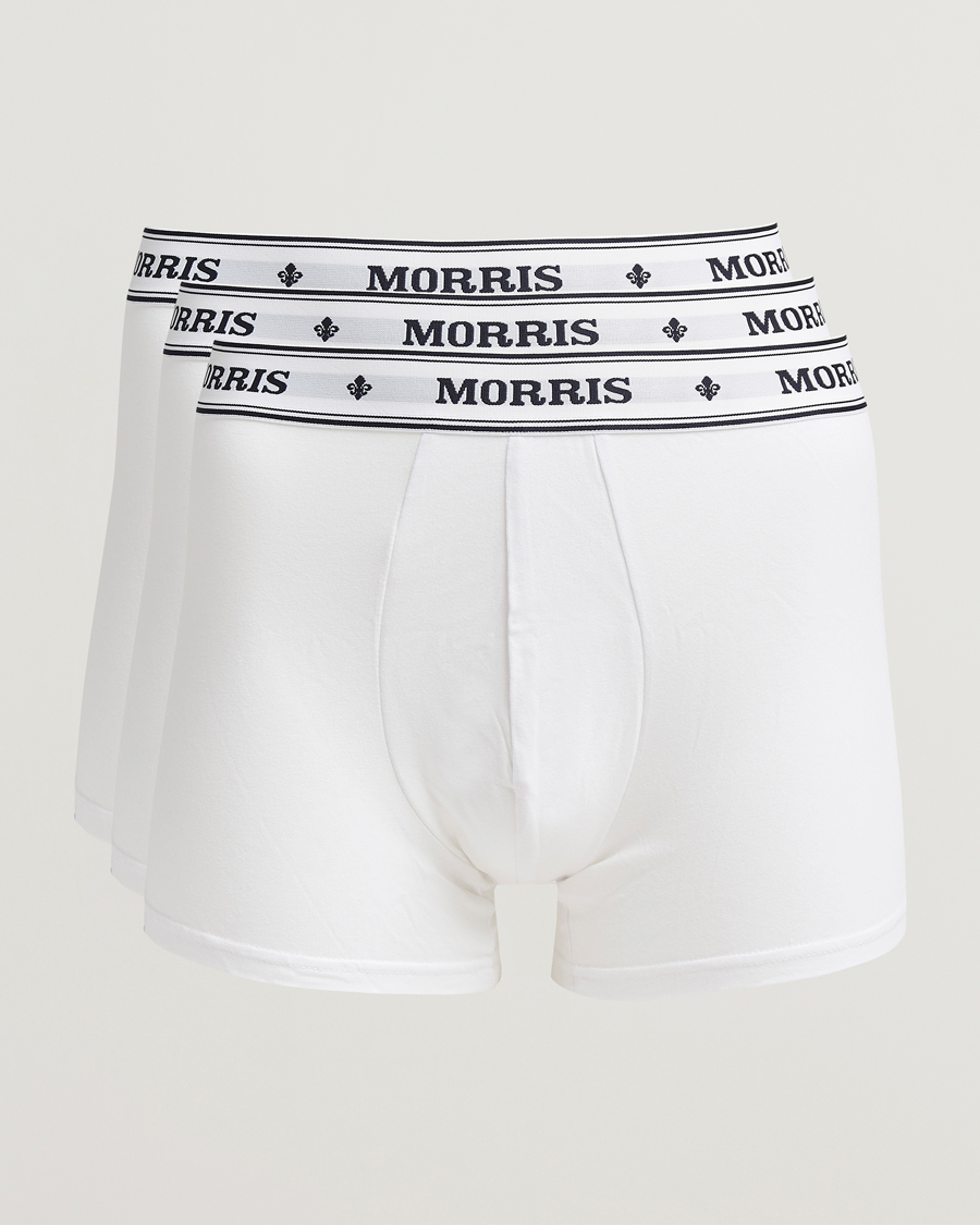 Herre | Undertøy | Morris | 3-Pack Boxer Briefs White