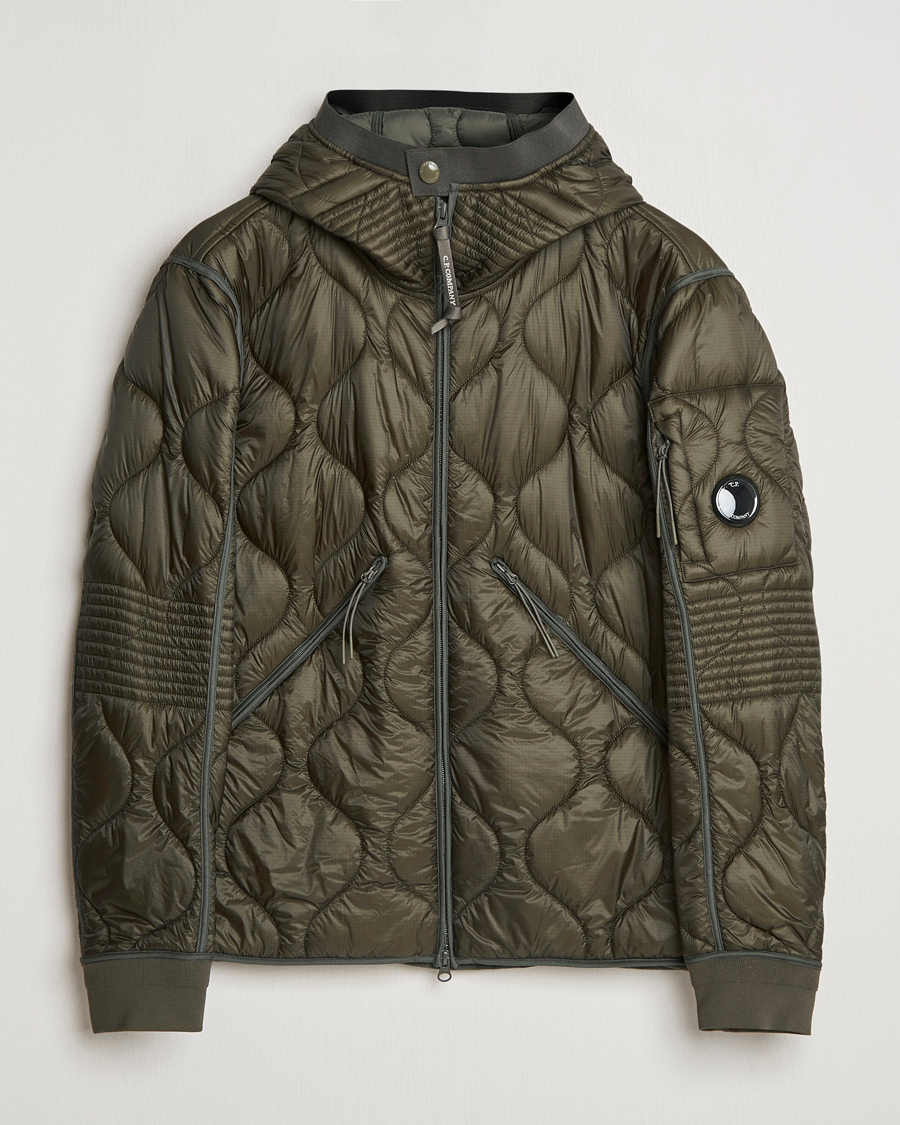 Herre | Jakker | C.P. Company | Primaloft Quilted Hood Jacket Green