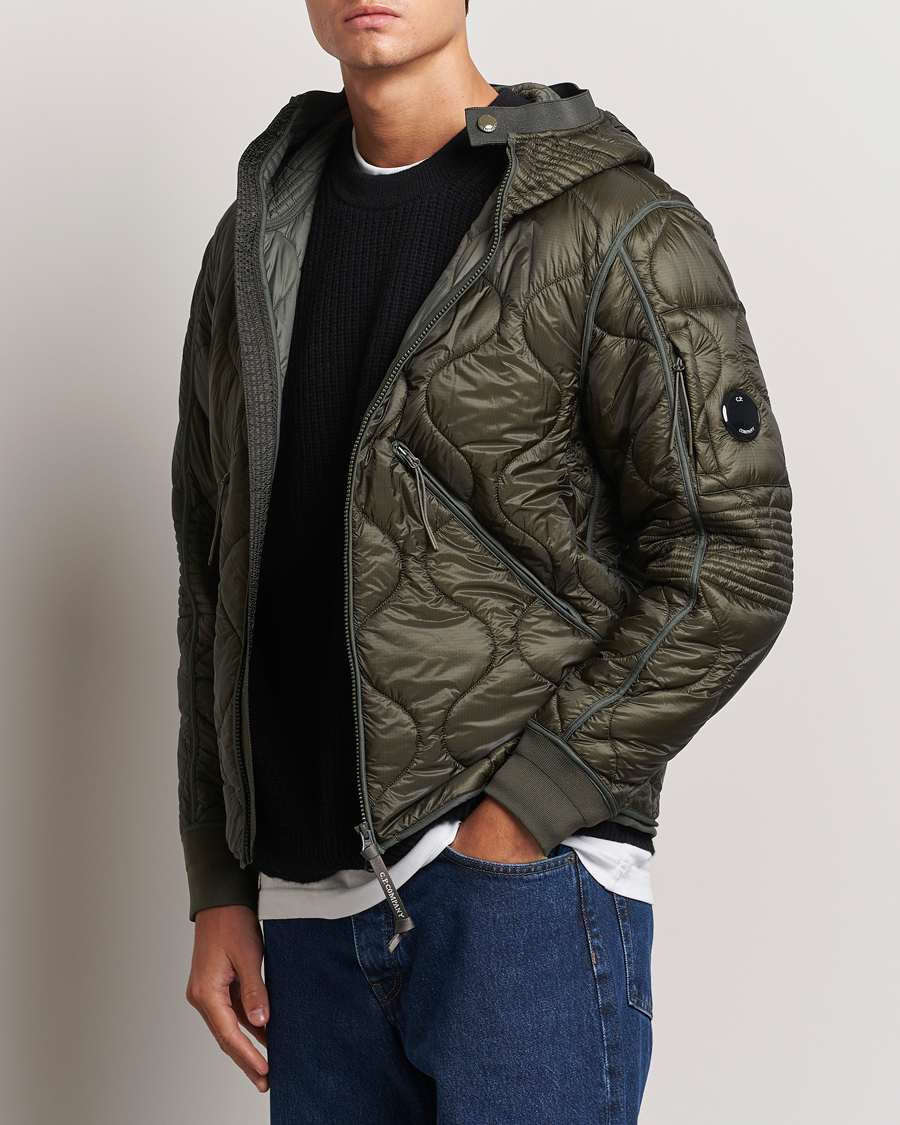 Herre | Jakker | C.P. Company | Primaloft Quilted Hood Jacket Green