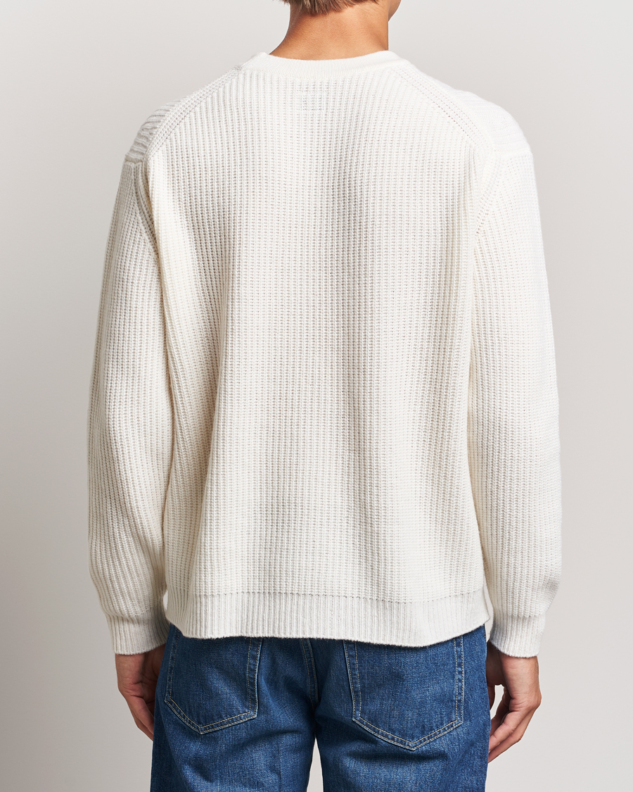 Herre | Gensere | C.P. Company | Lambswool Knitted Crew Neck Off White