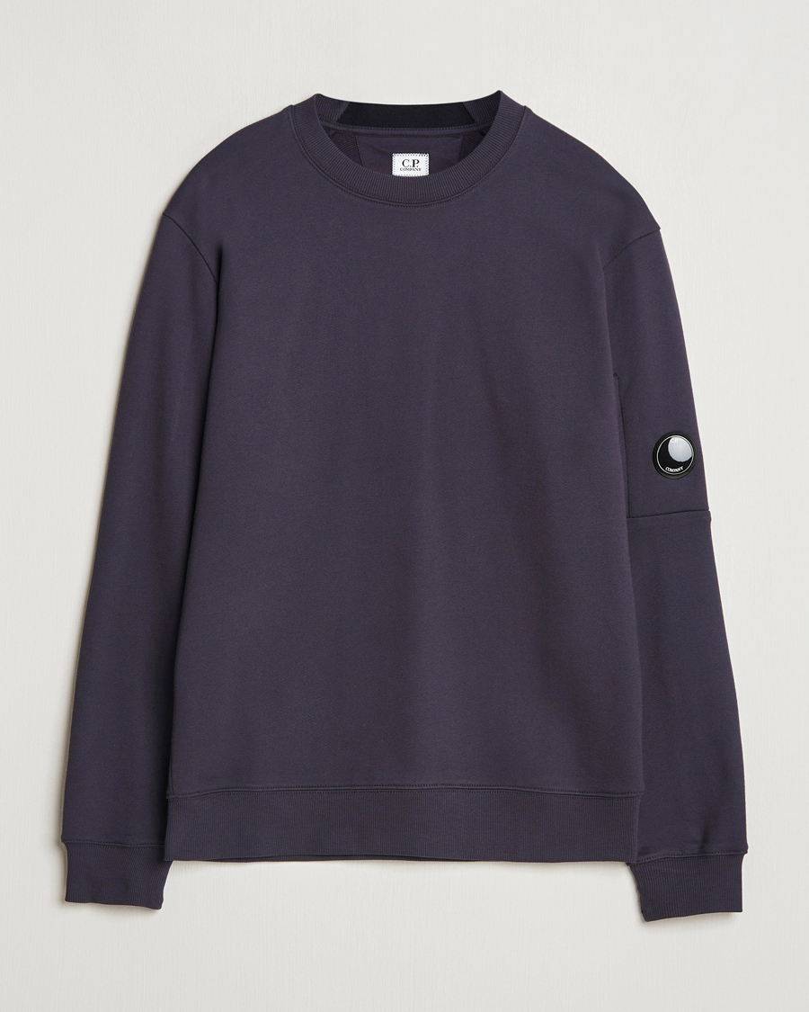 Herre | Gensere | C.P. Company | Diagonal Raised Fleece Lens Sweatshirt Washed Navy